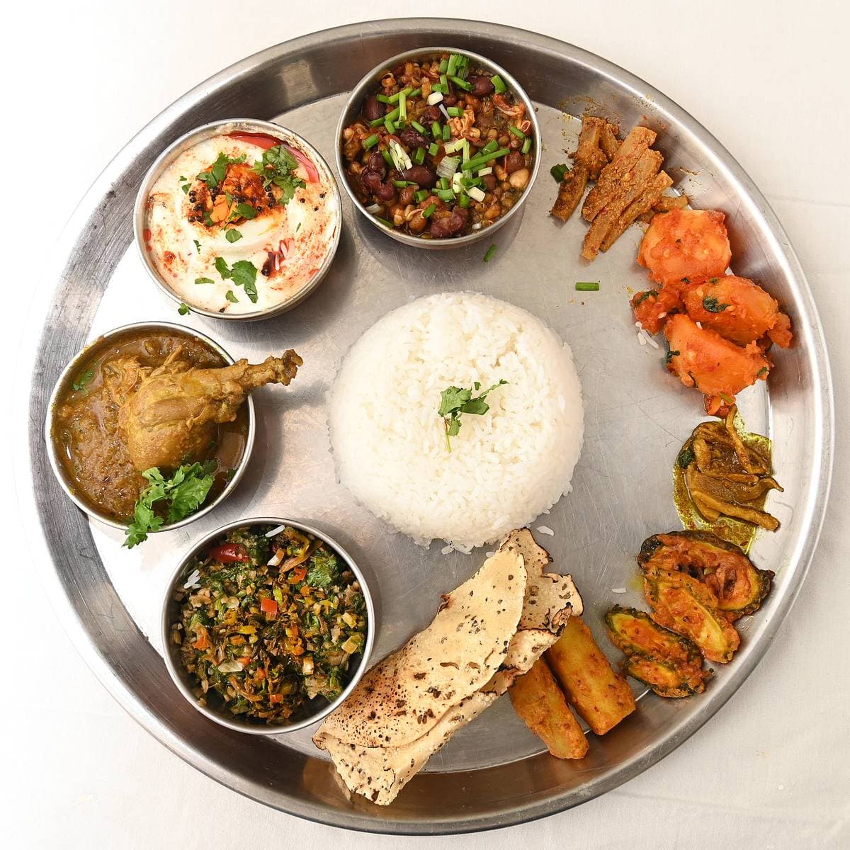 Nepali cuisine - traditional thali